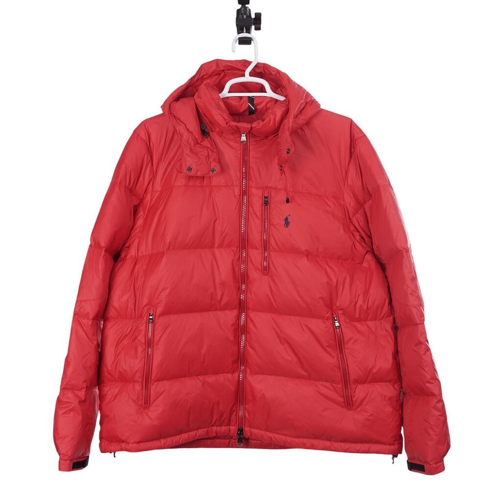 NWOT Polo Ralph Lauren El Cap Jacket 2XB Red Down Puffer Full Zip Hooded